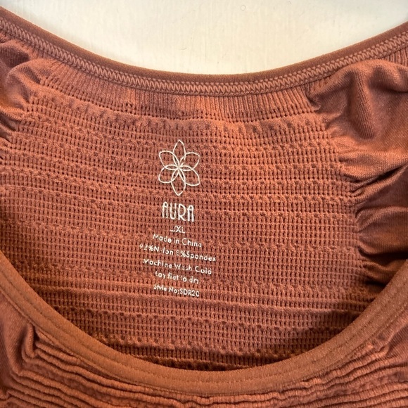 Aura Bodycon Dress Stretch XL Brown Open
Back - Picture 4 of 7